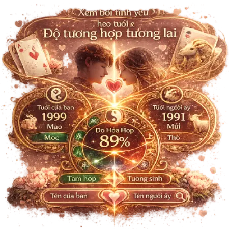 Bói tình yêu theo tuổi và độ tương hợp tương lai