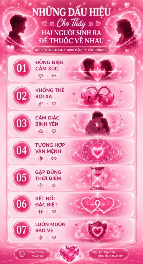 Những dấu hiệu cho thấy hai người sinh ra để thuộc về nhau
